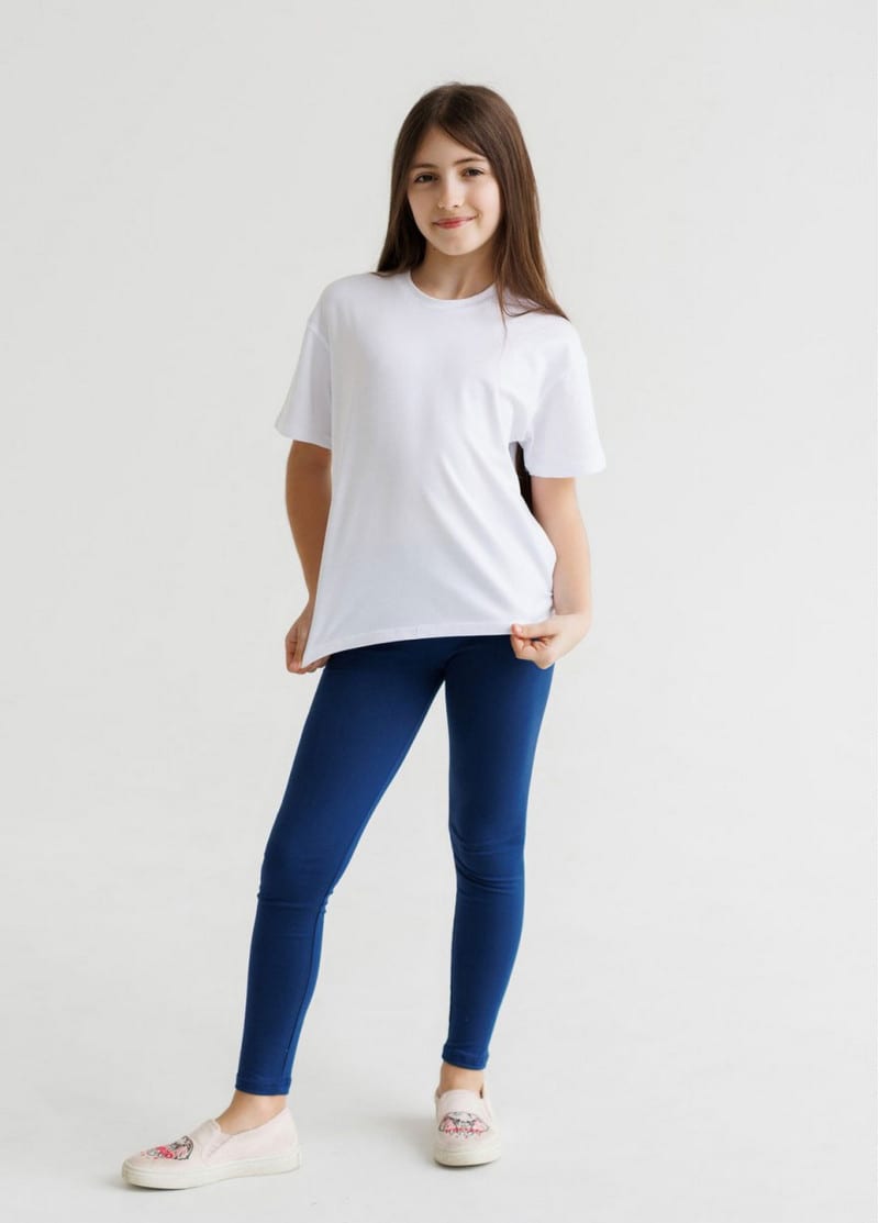 Дитяча футболка Oversize, стрейчева тканина 95% бавовна — фото 3