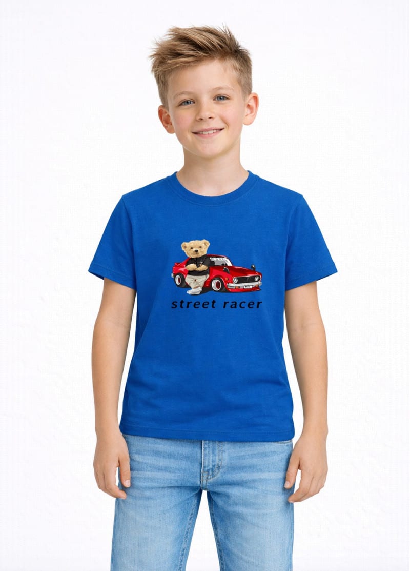 Дитяча футболка з принтом Street Racer бавовняна